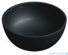 Omnires Shell M+ umywalka nablatowa Ø35 cm black lava mat SHELL350UNBLV